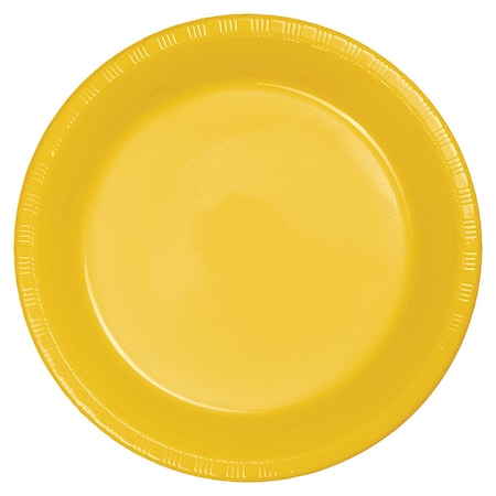 Touch Of Color School Bus Yellow Plastic Dessert Plates, 7", 240PK 28102111